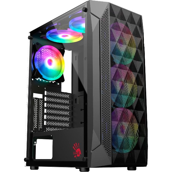 Корпус Bloody BD-CC107F Midi-Tower черный [bd-cc107f-bk]