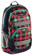 Рюкзак Coocazoo Rayday Checky Mint красный/черный 00119599 отделение для ноутбука 15.6`` (40 см) внешние регулируемые ремни отделение для MP3-плеера