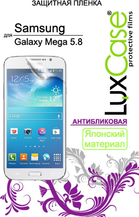 Защитная пленка для мобильного телефона LuxCase для Samsung Galaxy Mega 5.8 i9150 Антибликовая
